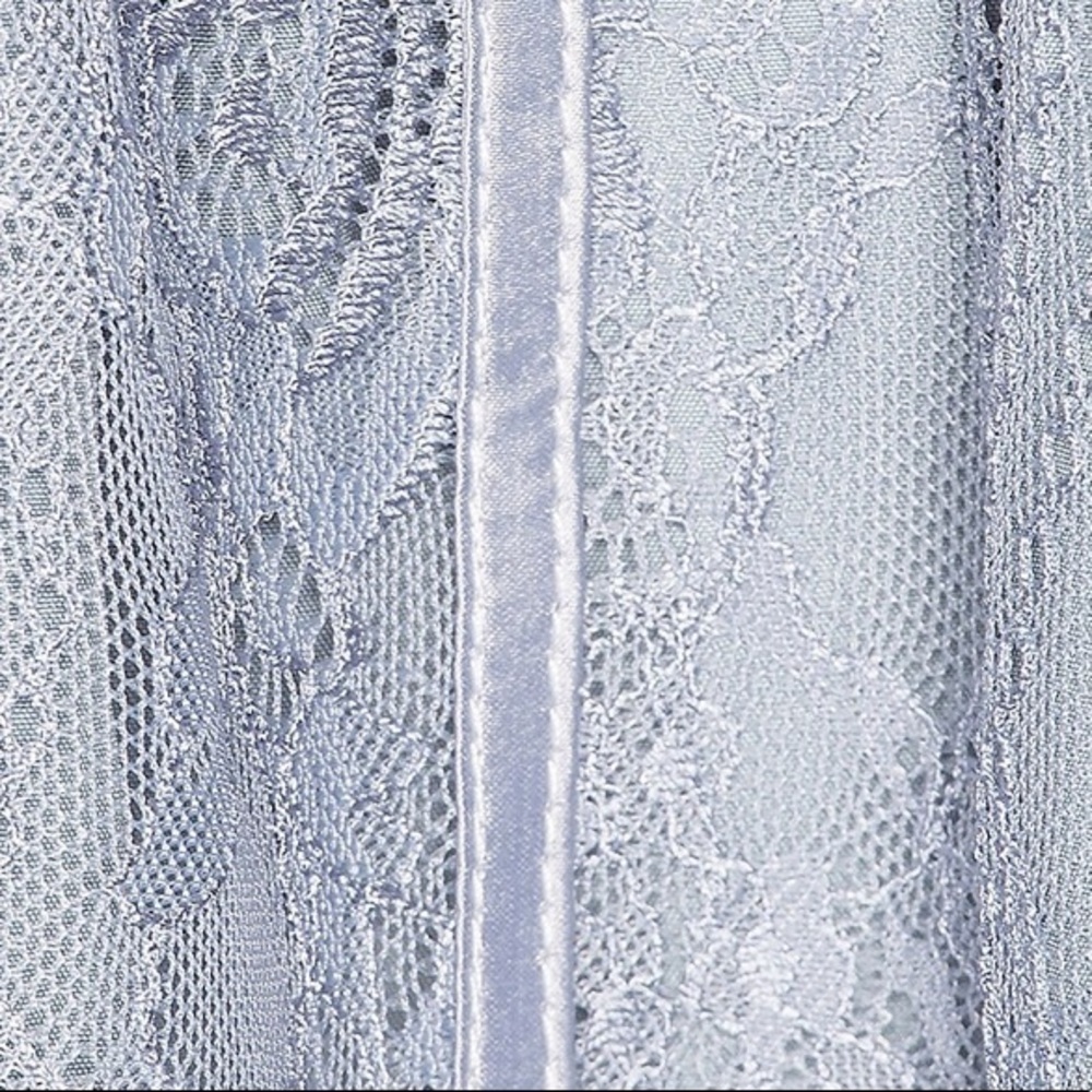 Superdown Revolve Mandy Lace Flare Dress In Dusty Blue Sz S View 4